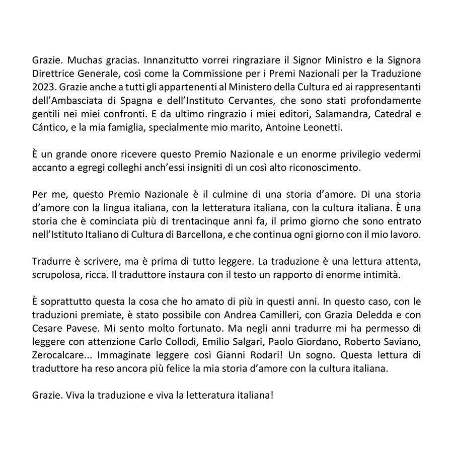 Carlos Mayor | Premio Nazionale per la Traduzione 2023