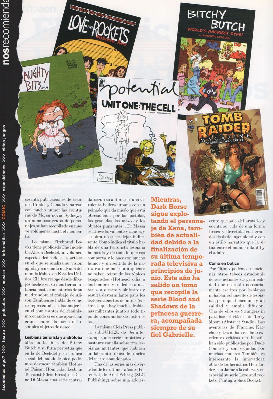 Carlos Mayor | El cómic lésbico en Estados Unidos