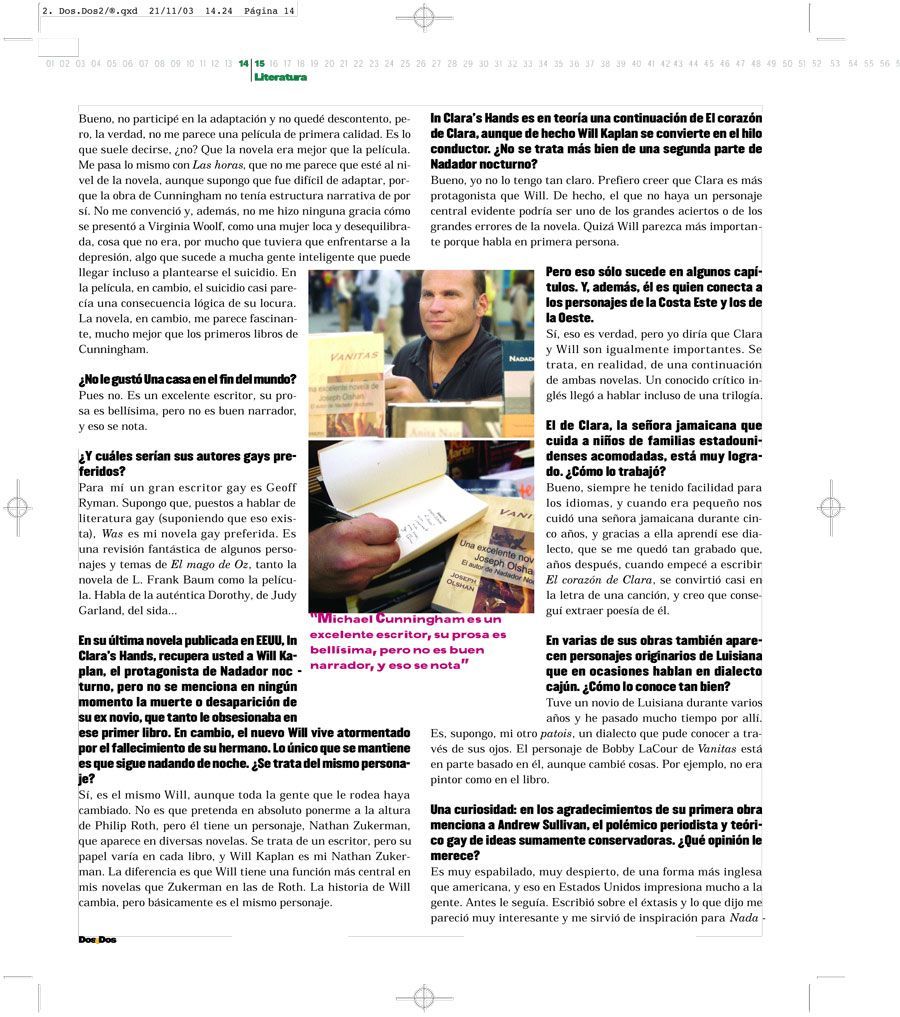 Carlos Mayor | Entrevista a Joseph Olshan