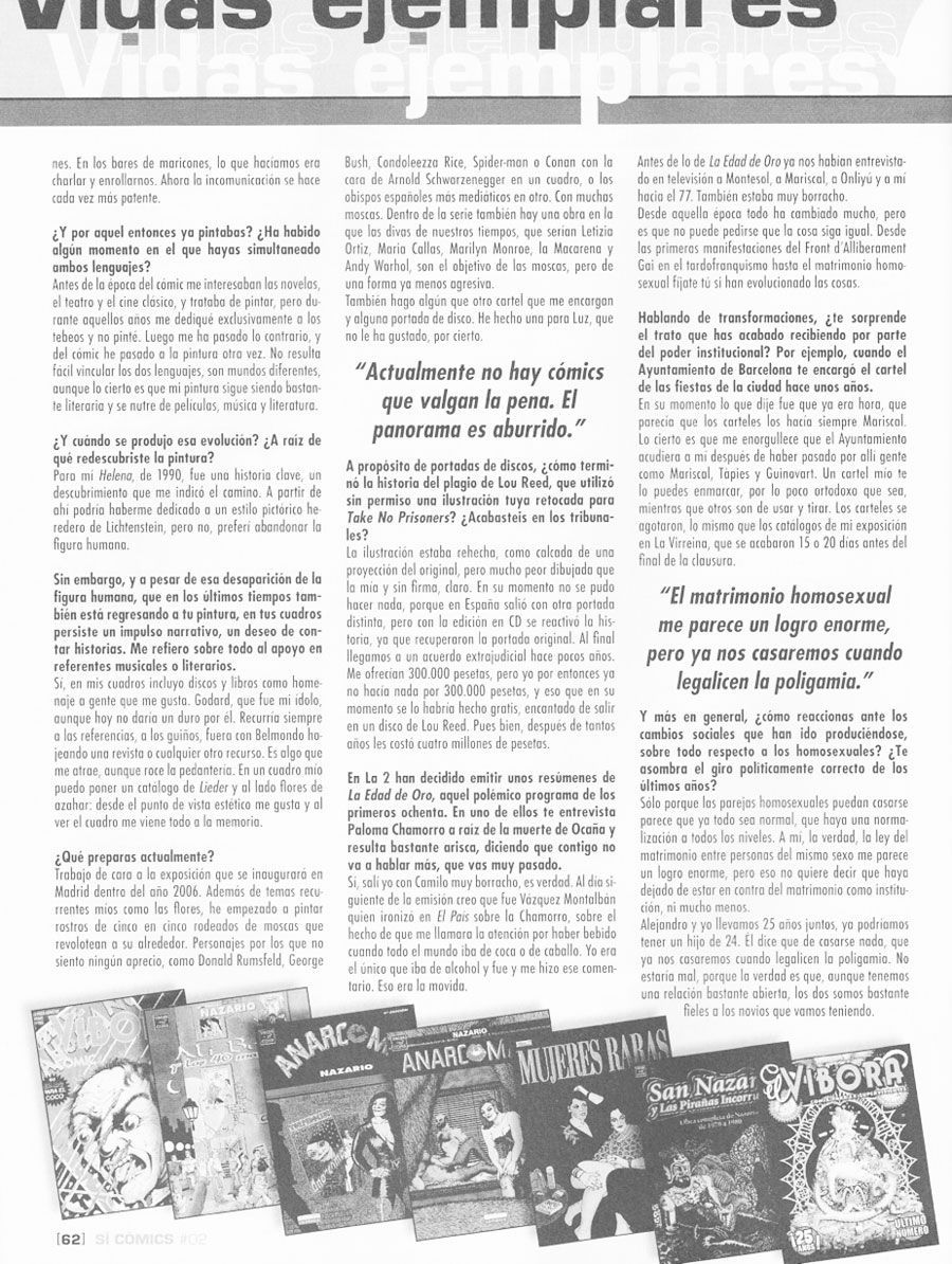 Carlos Mayor | Nazario. El gran espectador de las pasiones masculinas