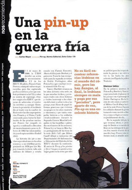 Una pin-up en la guerra fría